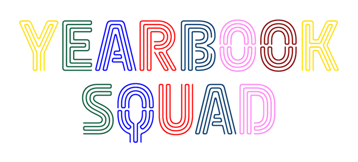 Yearbook Squad — the multi-color YEARBOOK SQUAD wordmark design