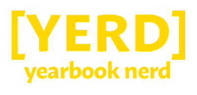 YERD — the Yearbook Nerd design, in gold
